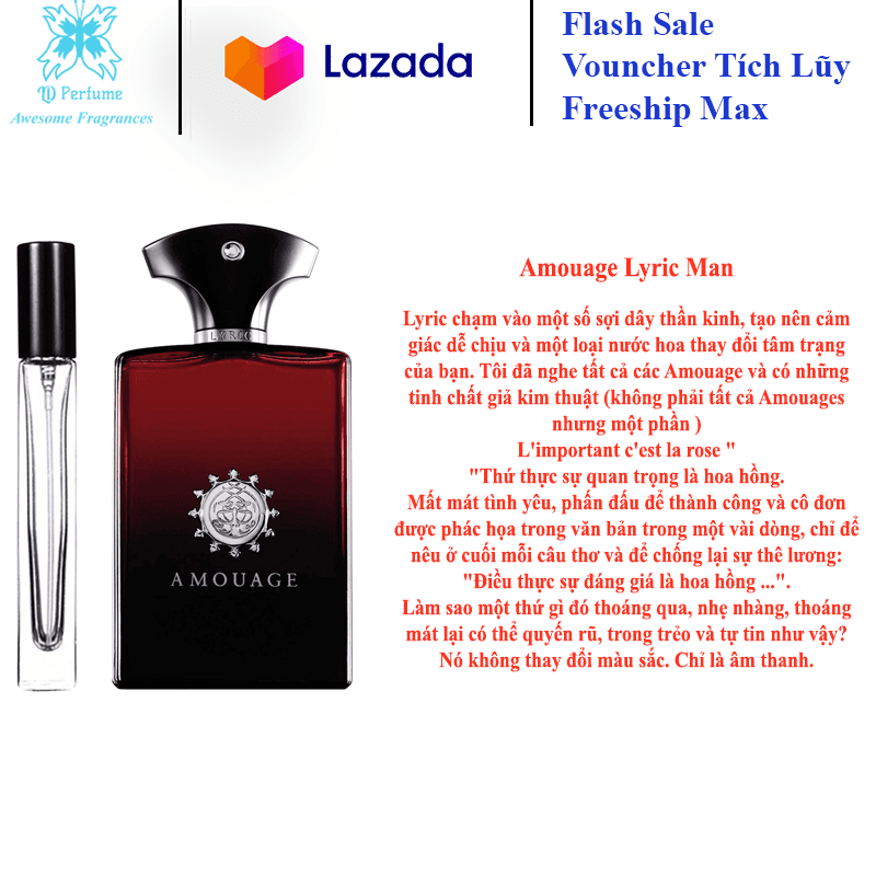 [HCM]Mẫu thử nước hoa nam AMOUAGE LYRIC