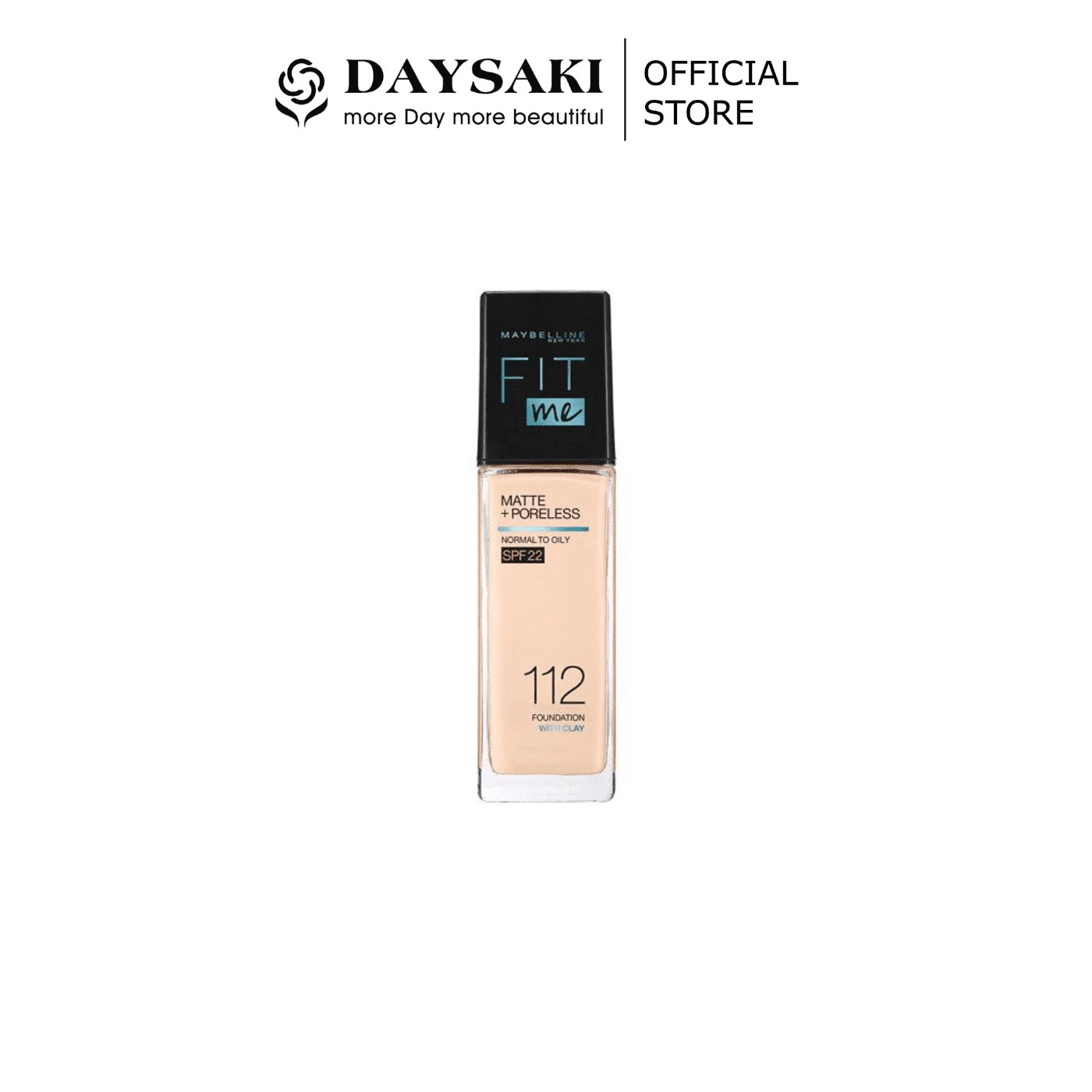 [HCM]Maybelline New York Kem Nền Fit Me Matte Poreless Foundation SPF 22 #112 30ml
