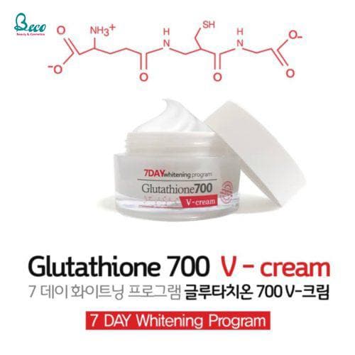 Kem Dưỡng Trắng Da 7Day Whitening Program Glutathione 700 V-Cream