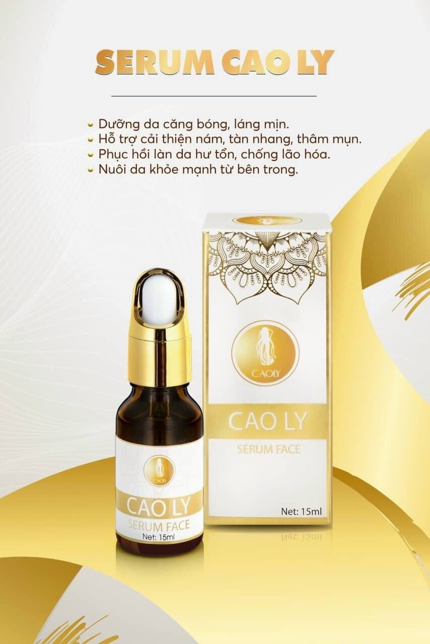 [Hàng Chính Hãng] SERUM FACE CAO LY là 1 sản phẩm đặc trị nám dưỡng ẩm săn chắc da từ thiên nhiên hiệu quả