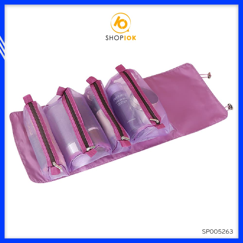 Túi đựng mỹ phẩm gấp gọn túi du dịch đựng đồ make up có thể gấp gọn tiện dụng