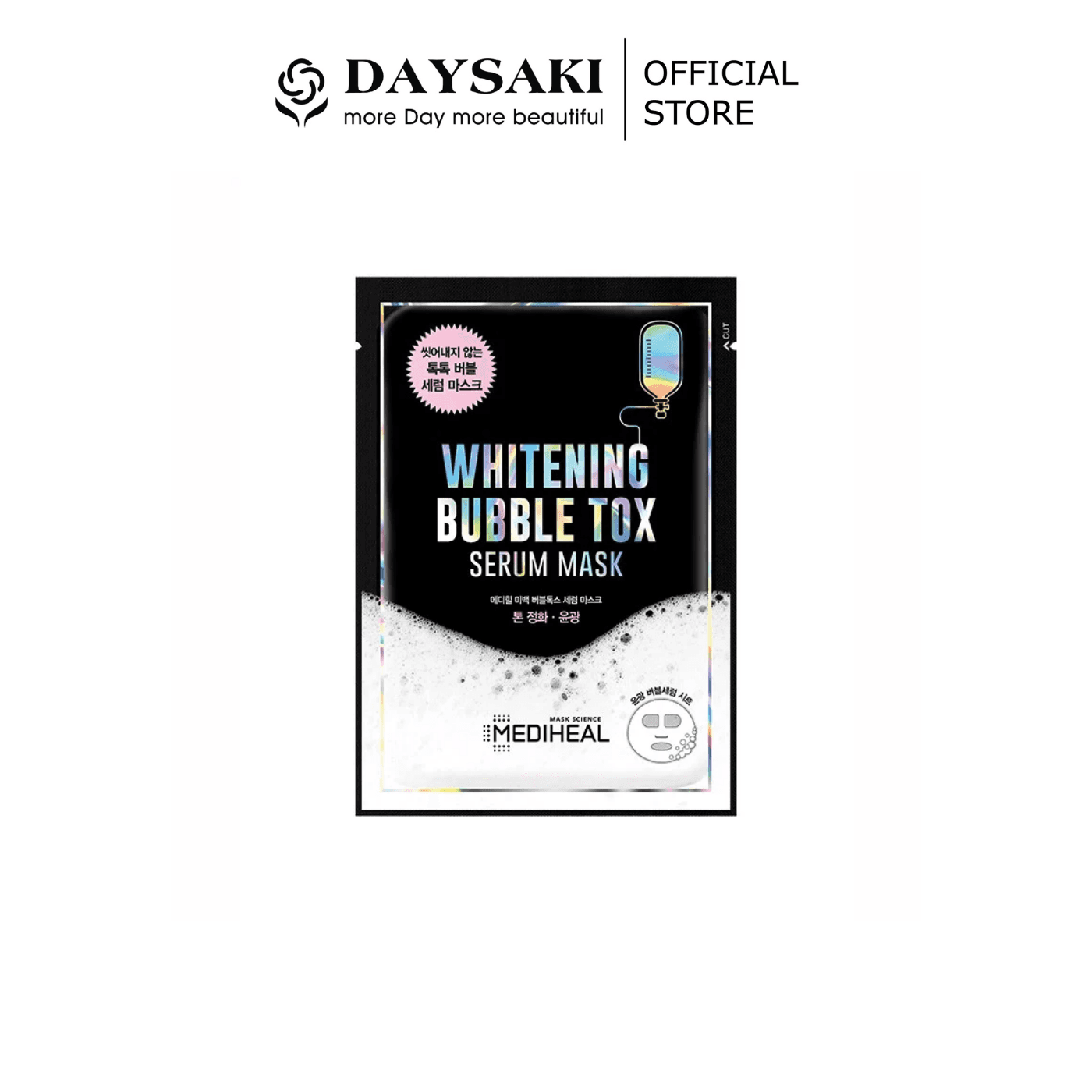 [HCM]Mediheal Mặt Nạ Sủi Bọt Thải Độc Dưỡng Trắng Da Whitening Bubble Tox Serum Mask 25ml
