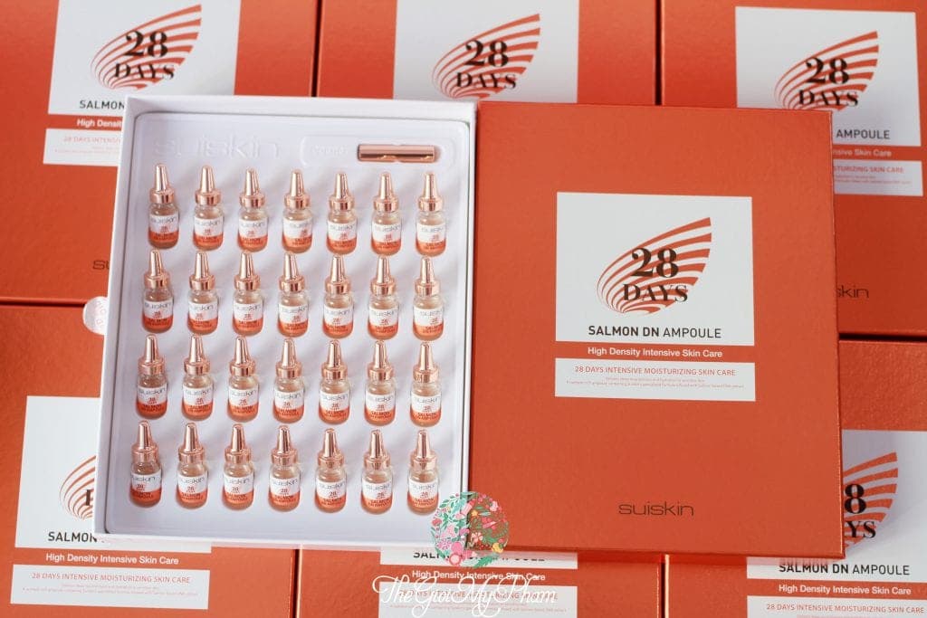 [HCM]Tế bào gốc DNA Trứng Cá Hồi ngừa mụn tái tạo phục hồi da Suiskin Salmon DN Ampoule 28 days