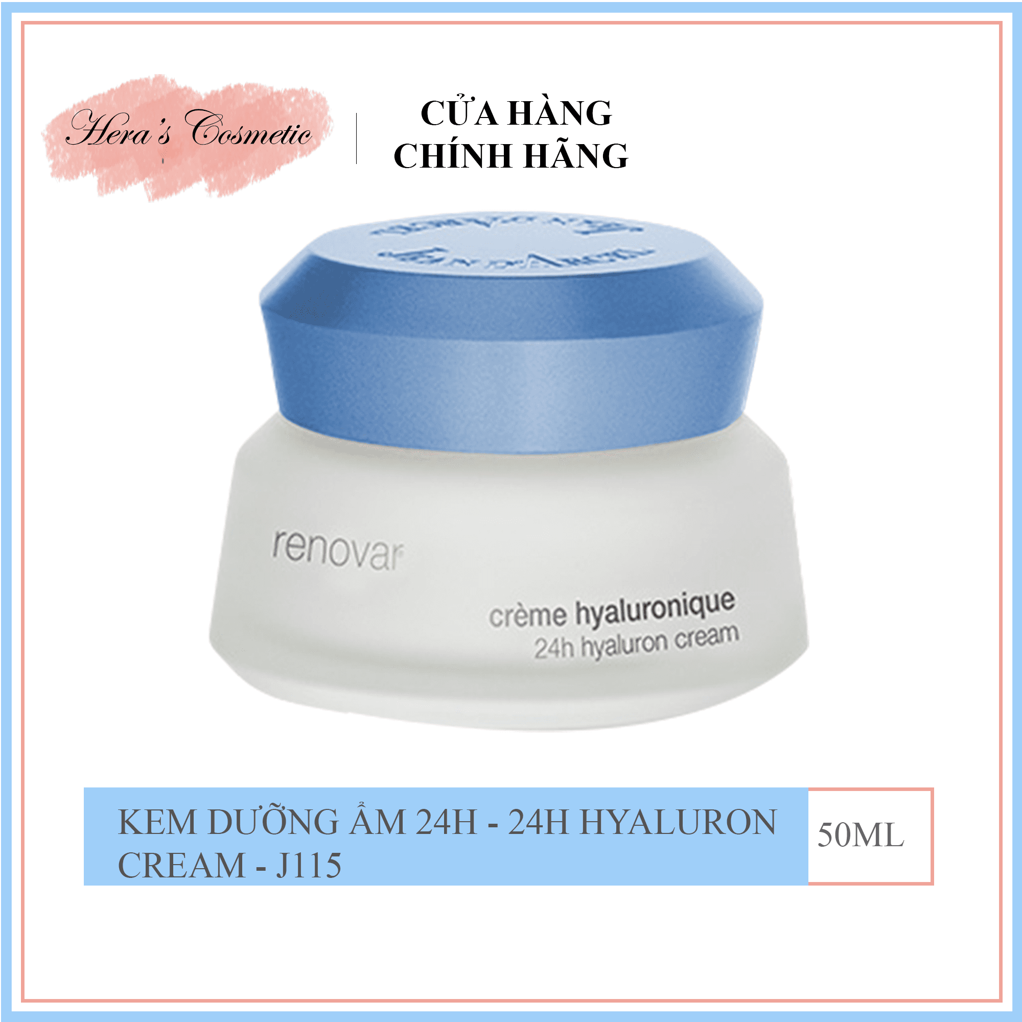 Kem dưỡng ẩm 24h 24h Hyaluron Cream 50ML - J115 Jean D’Arcel