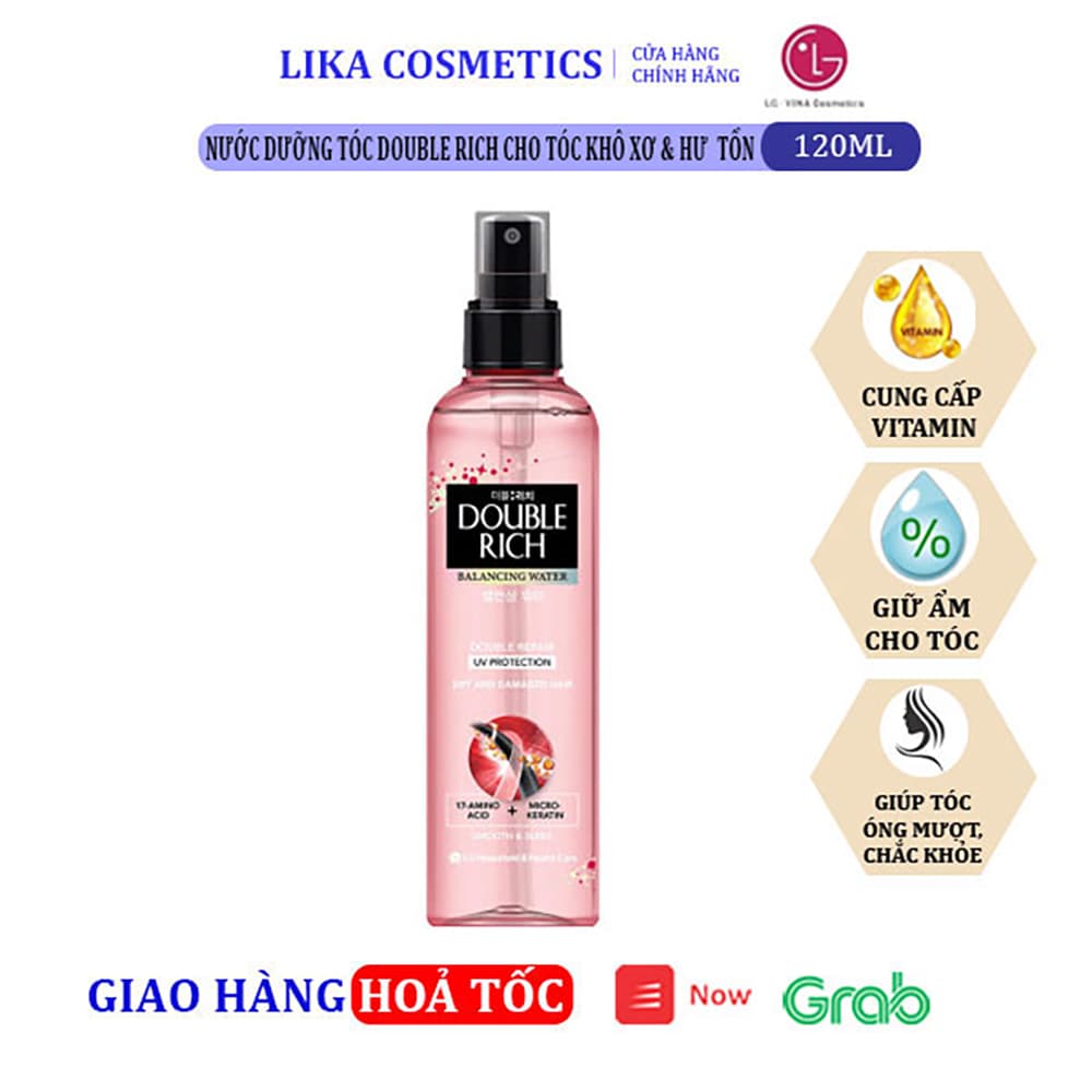 [HCM]Nước dưỡng tóc Double Rich cho tóc khô xơ và hư tổn 120ml 8935030218250