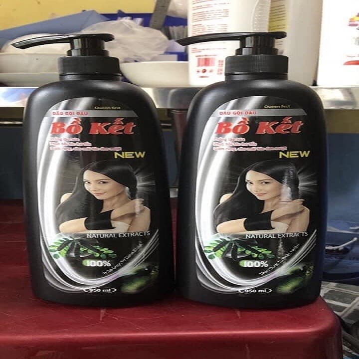 [HCM]COMBO 2 CHAI DẦU GỘI ĐẦU BỒ KẾT ĐEN GIÚP TÓC SUÔNG MƯỢT ÓNG Ả 950ML/CHAI - 2 CHAI BỒ KẾT SIÊU MƯỢT
