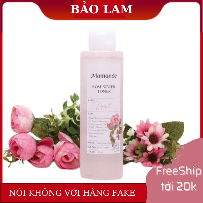 Nước Hoa Hồng Mamonde Rose Water Toner 90.97% Hàn Quốc 250ml
