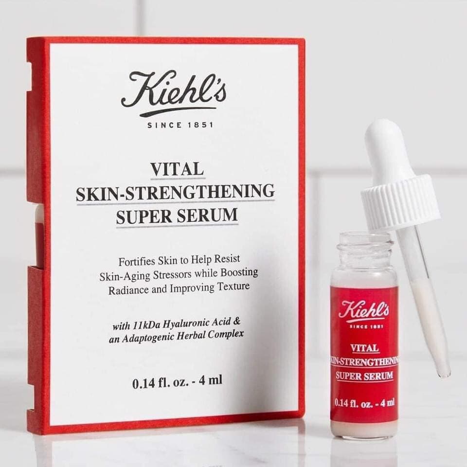 [HCM]Siêu  Serum Kiehls Vital Skin Strengthening Super Serum mini 4ml( Huyết thanh chống lão hóa)