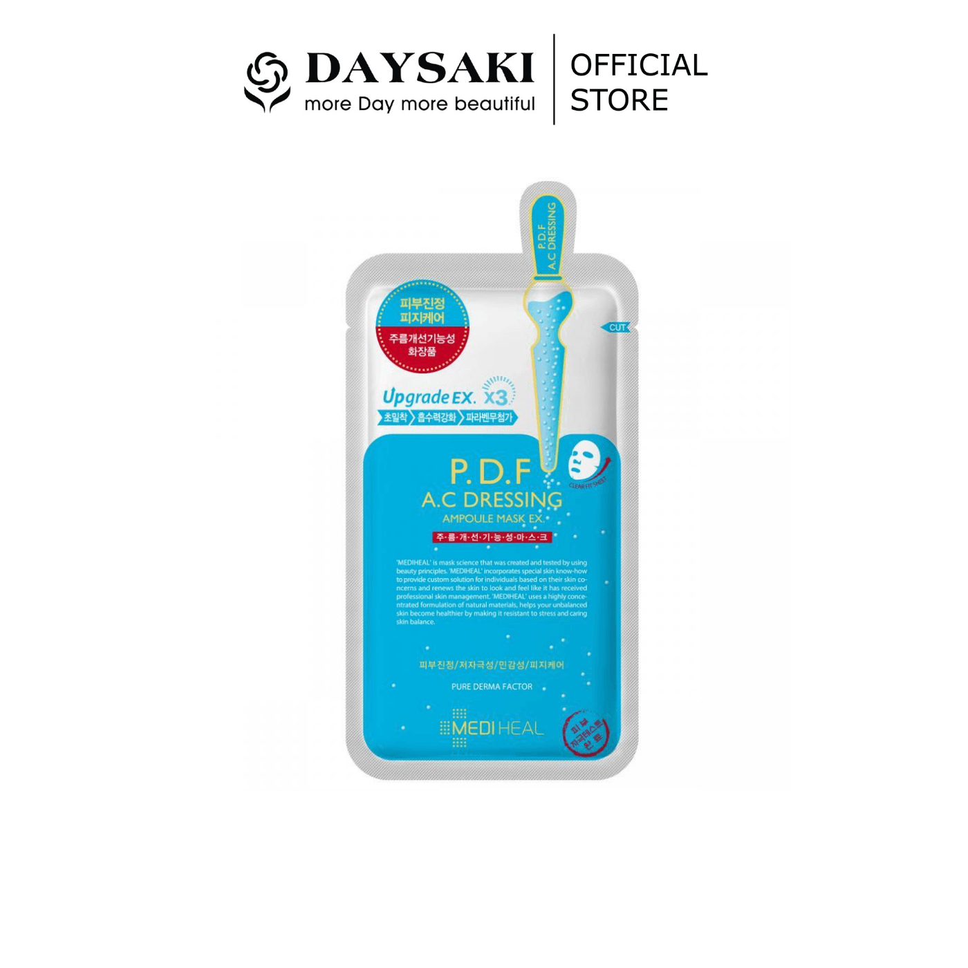 [HCM]Mediheal Mặt Nạ Chứa Tinh Chất P.D.F Làm Dịu Da Dành Cho Da Mụn P.D.F AC-Dressing Ampoule Mask EX.(PL)