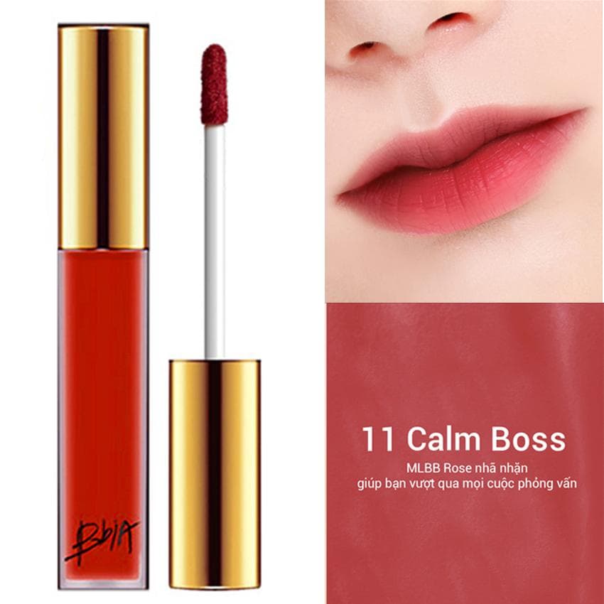 Son kem lì Bbia Last Velvet Lip Tint Hàn Quốc 5ml (#11 - Calm Boss)