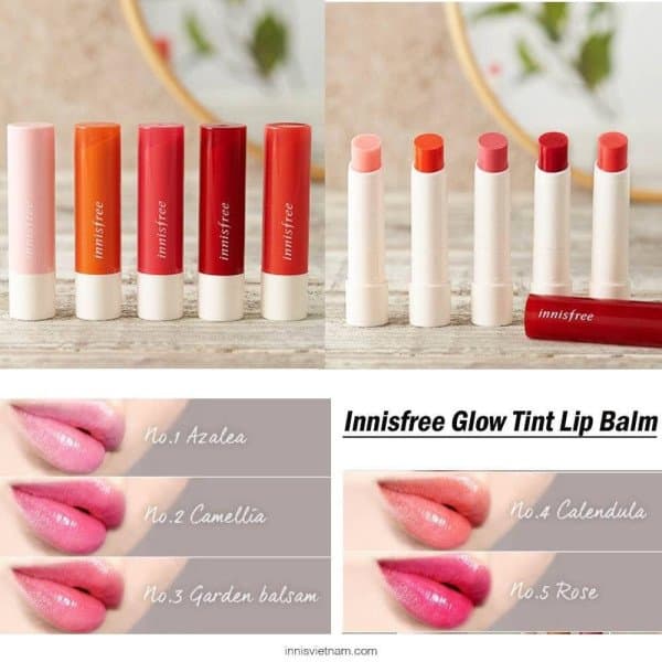 SON DƯỠNG MÔI INNISFREE CÓ 5 MÀU ❌ HÀN QUỐC Chính hãng