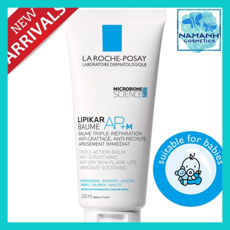 Kem dưỡng làm dịu nhanh da siêu khô/dị ứng La Roche-Posay Lipikar Baume AP + M – 200ml