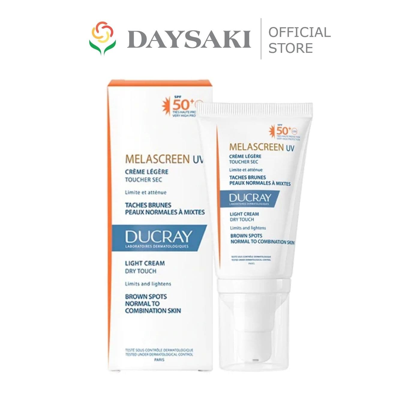 [HCM]Ducray Kem Chống Nắng Chuyên Biệt Cho Da Bị Nám Melas UV Light Cream SPF50+ (40ml)