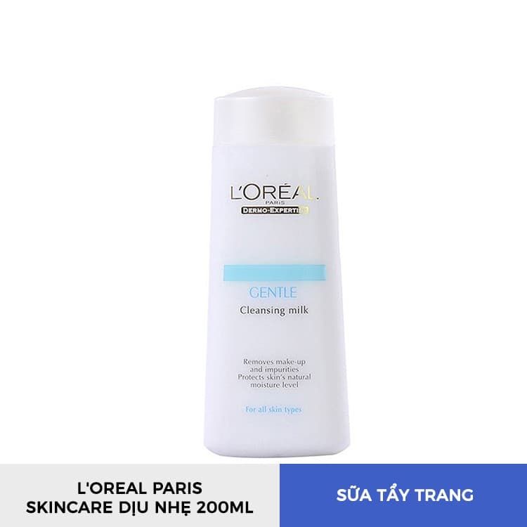 [HCM]Sữa tẩy trang LOreal Paris Dermo Expertise Gentle Cleansing Milk 200ml