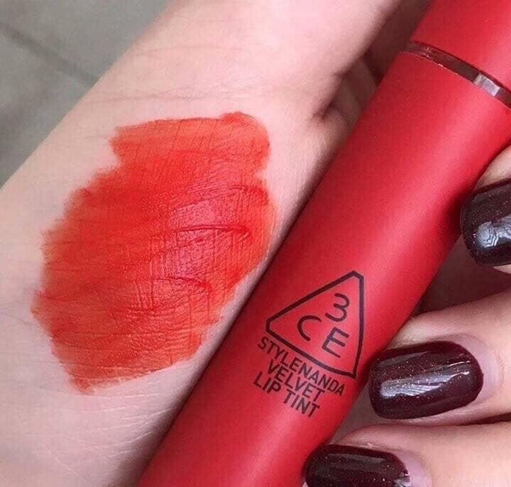 Son 3CE velvet lip tint chính hãng màu đỏ cam CHILDLIKE