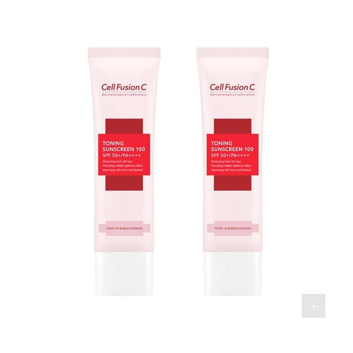 Kem Chống Nắng Dưỡng Da Nâng Tone Cell Fusion Laser Sunscreen Tone up & Brightening Frorence86 Store ( Màu Hồng)