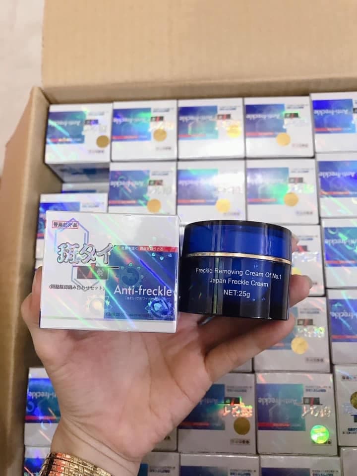 [HCM]Kem dưỡng da nám tàn nhang dưỡng trắng da ANTI - FRECKLE JAPAN xanh dương ngọc trai hồng - HX1765