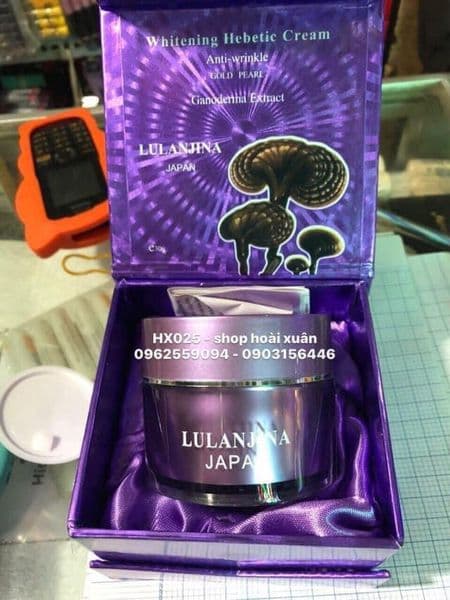Kem dưỡng da Lulanjina tím linh chi Nhật bản Gold Pearl - HX025