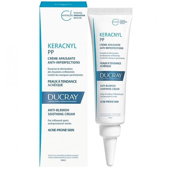 [HCM]Ducray - Kem Dưỡng Giảm Mụn Viêm Mờ Thâm Keracnyl PP Anti- Blemish Soothing Cream 30ml