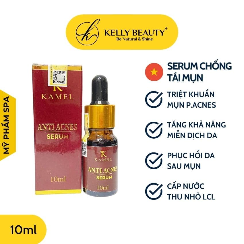 Serum Chống Tái Mụn KAMEL – Ngừa Khuẩn Mụn Tăng Miễn Dịch Cho Da Phục Hồi Tái Tạo & Thu Nhỏ Lỗ Chân | Kelly Beauty