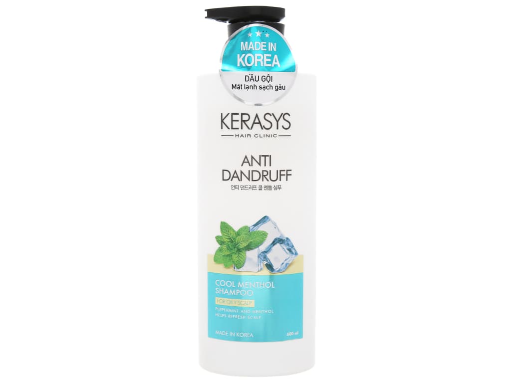 Dầu Gội Cao Cấp Kerasys Hàn Quốc  sạch gàu mát lạnh bạc hà 600ml