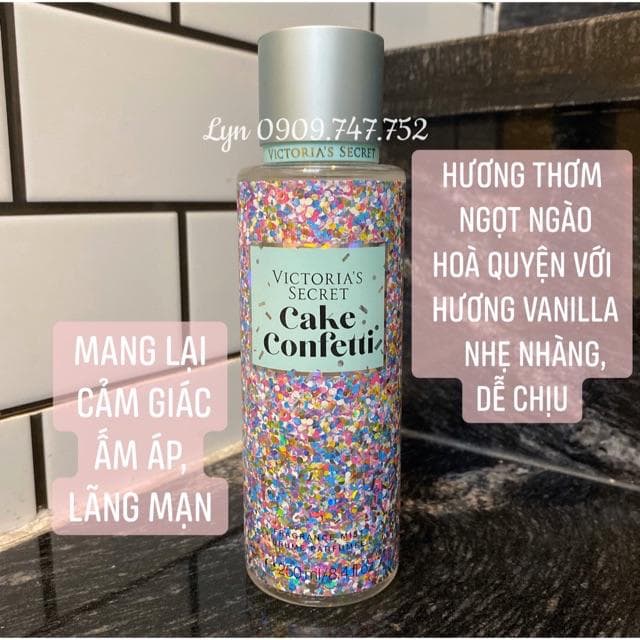 Xịt thơm toàn thân Victorias Secret - Cake Confetti 250ml