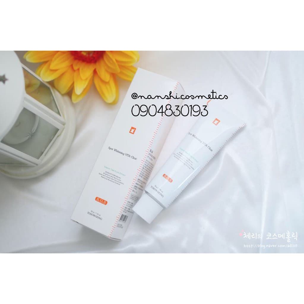 Kem Dưỡng Trắng Làm Mờ Vết Thâm Vết Nám Tosowoong Spot Whitening Vita Clinic