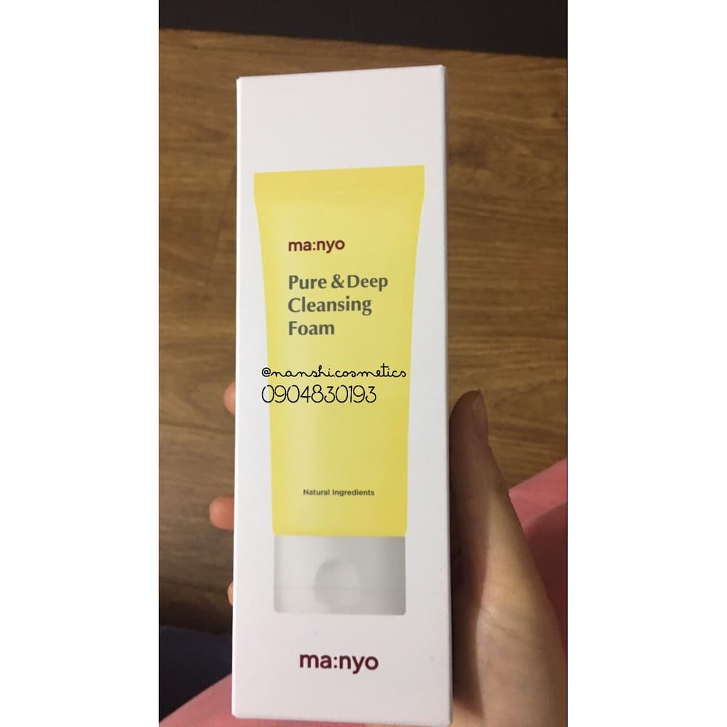 Sửa Rửa Mặt Pure & Deep Cleansing Foam Hãng Manyo