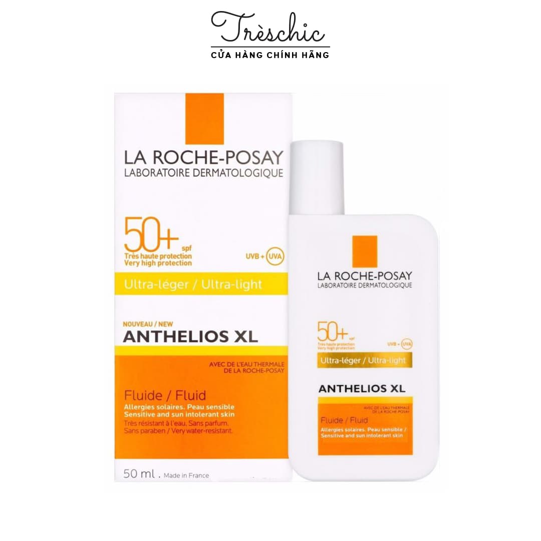 Kem Chống Nắng Dạng Sữa Lỏng Nhẹ Không Nhờn Rít La Roche-Posay Anthelios Shaka Fluid Spf 50+ 50Ml