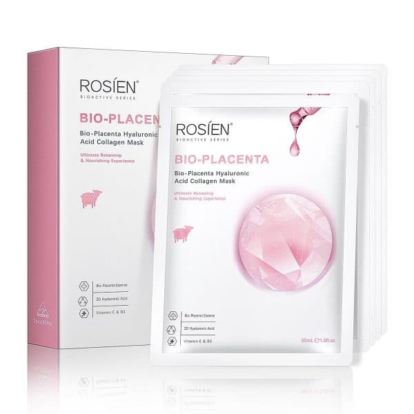[HCM]Mặt Nạ Dưỡng Trắng Da ROSIEN Bio – Placenta Hyaluronic Acid Collagen Mask