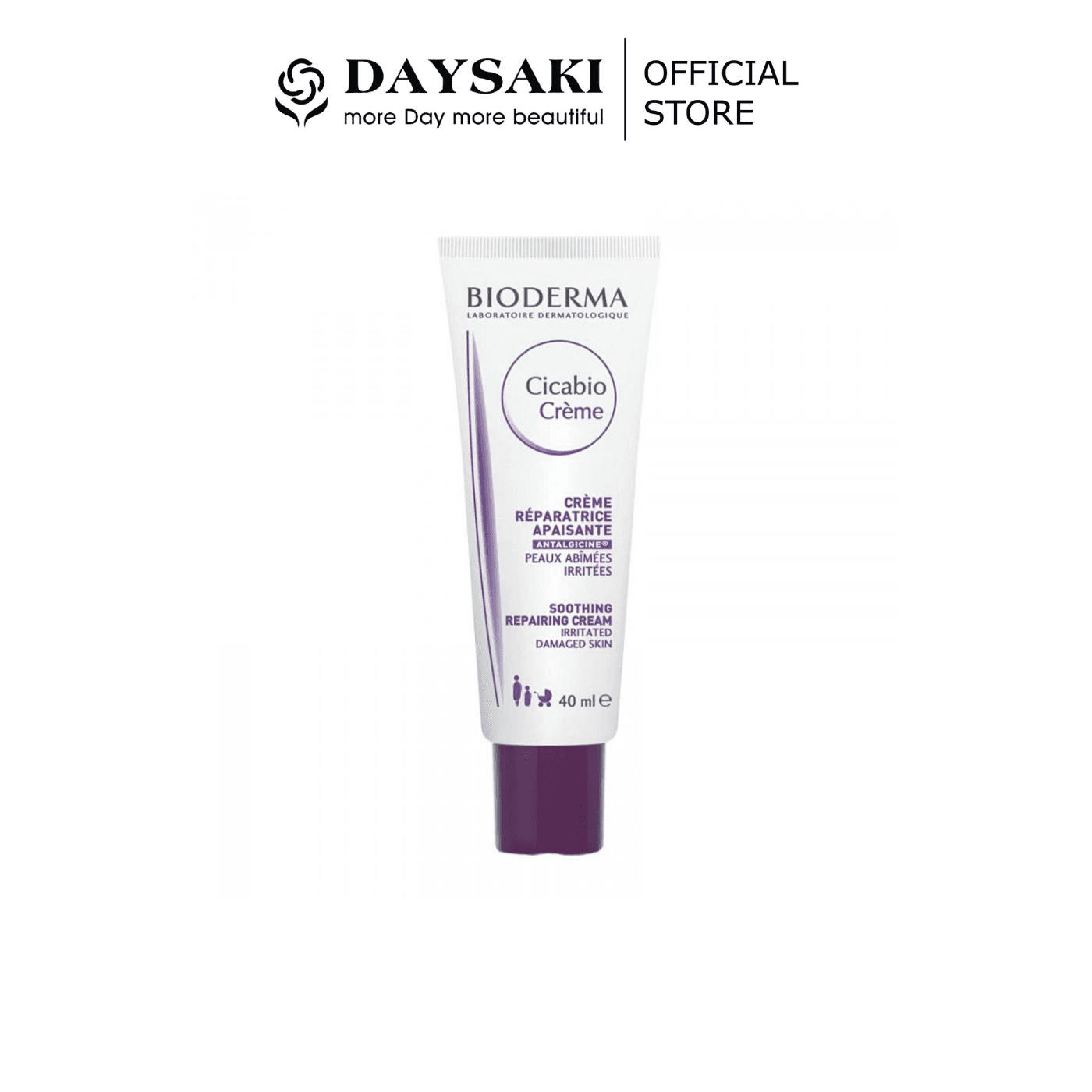 [HCM]Bioderma Kem Dưỡng Hỗ Trợ Phục Hồi Da Hư Tổn Cicabio Crème 40ml