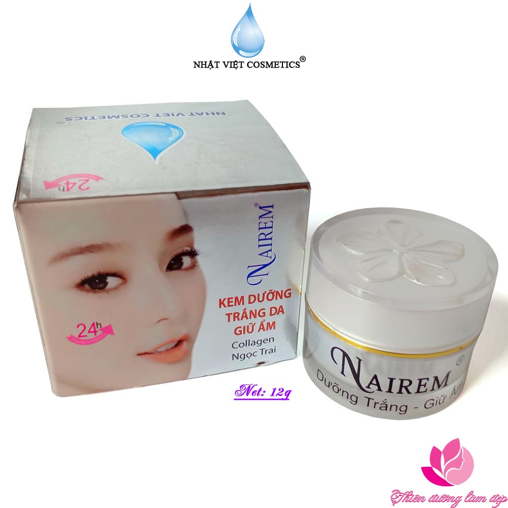[HCM]Kem dưỡng trắng da Giữ ẩm Collagen - Ngọc trai NAIREM - 12g
