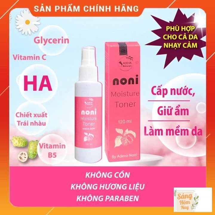 [HCM]ADEVA Noni Toner - Xịt khoáng Trái nhàu không cồn - dưỡng ẩm - 120ml