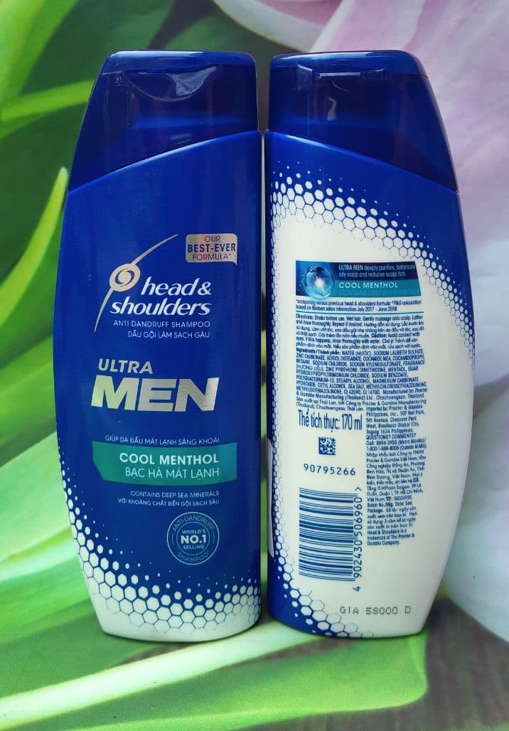 Dầu Gội Đầu head&shoulders Bạc Hà mát lạnh 170ml