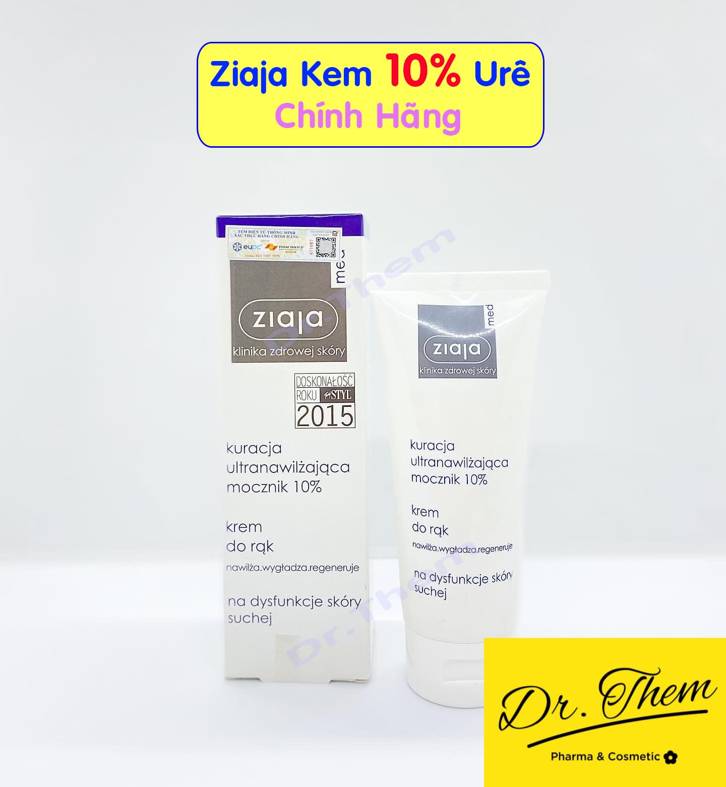 Ziaja Med Kem Dưỡng Mềm Da 10% Urê - Ziaja Med 10% Urea Cream 100ml - Ziaja 10% Ure