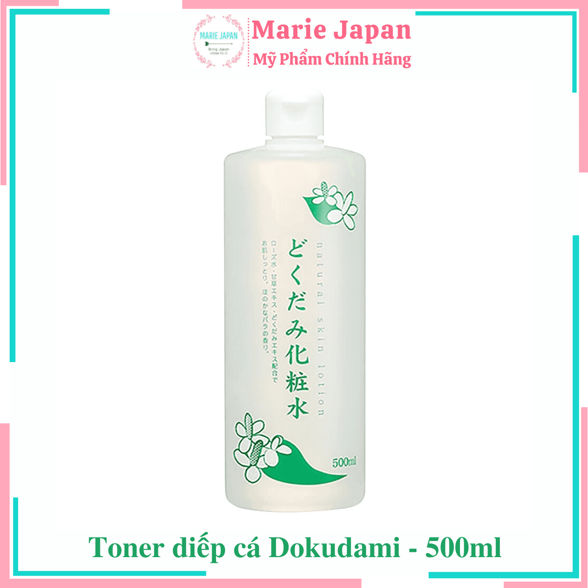 [HCM]Toner diếp cá se lỗ chân lông giảm mụn Dokudami 500ml Nhật Bản