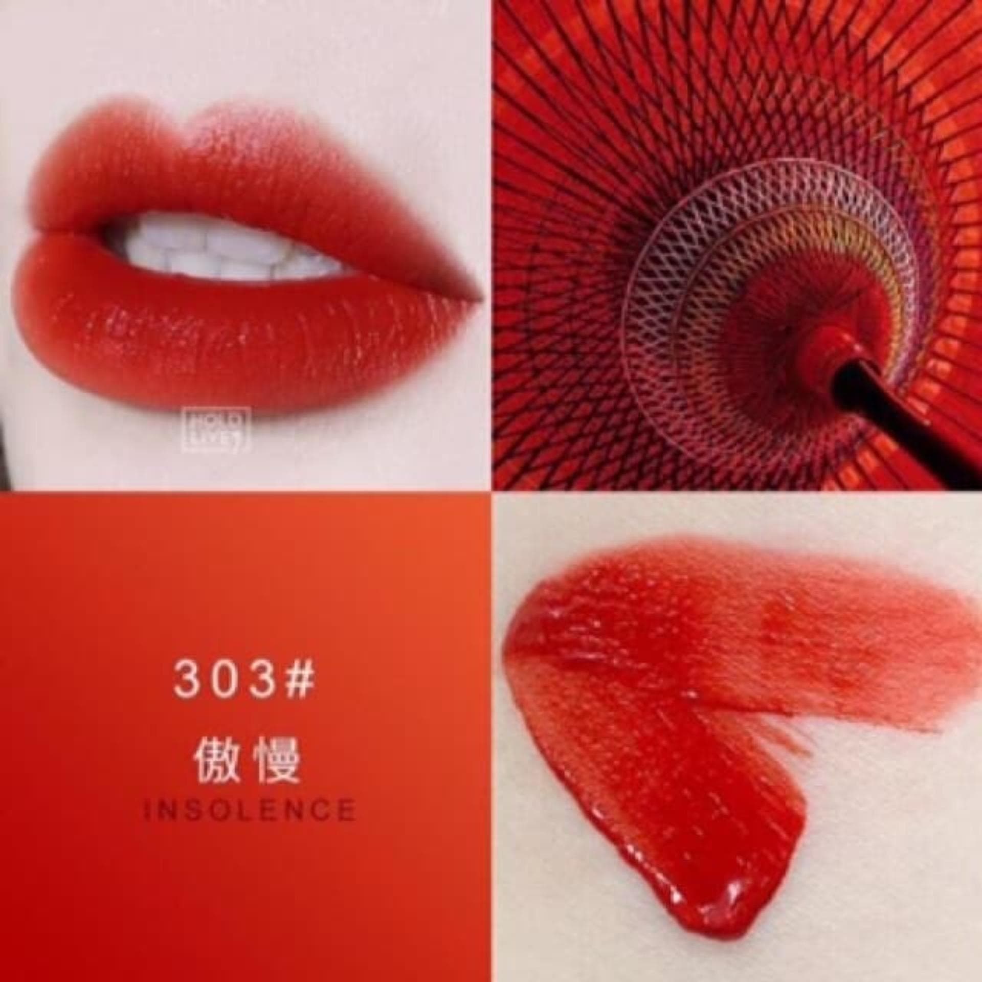 SON KEM BÓNG LÌ CHERRY HOLDLIVE-303-Đỏ Cam