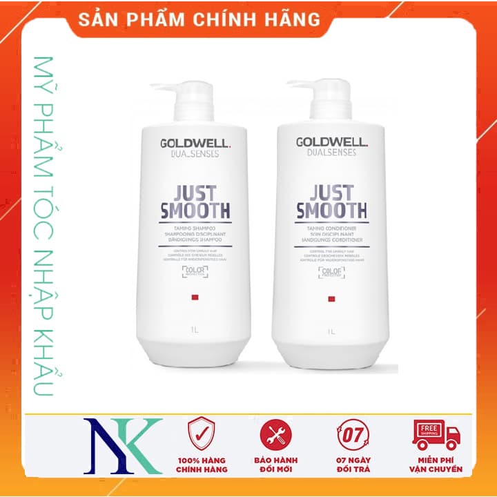 [HCM]Dầu Gội Xã Suôn Mượt Goldwell Smooth 1000Ml