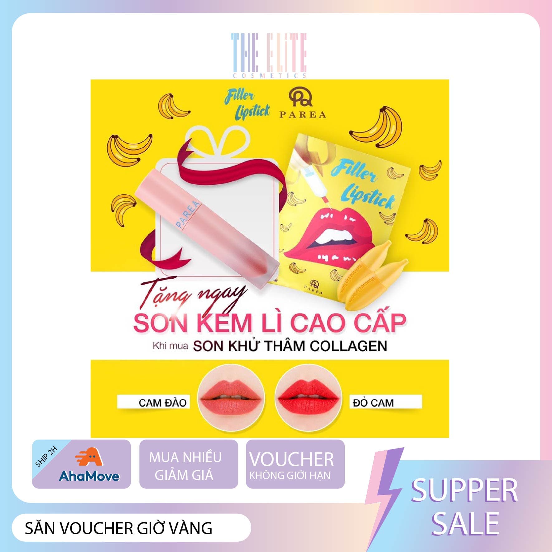 [HCM]Son chuối khử thâm môi filler collagen lipstick
