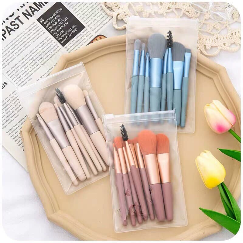 Set cọ trang điểm 8 chi tiết màu siêu xinh