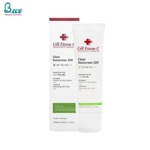 Kem Chống Nắng Cell Fusion C Clear Sunscreen 100 SPF 48+/PA+++ 50ml