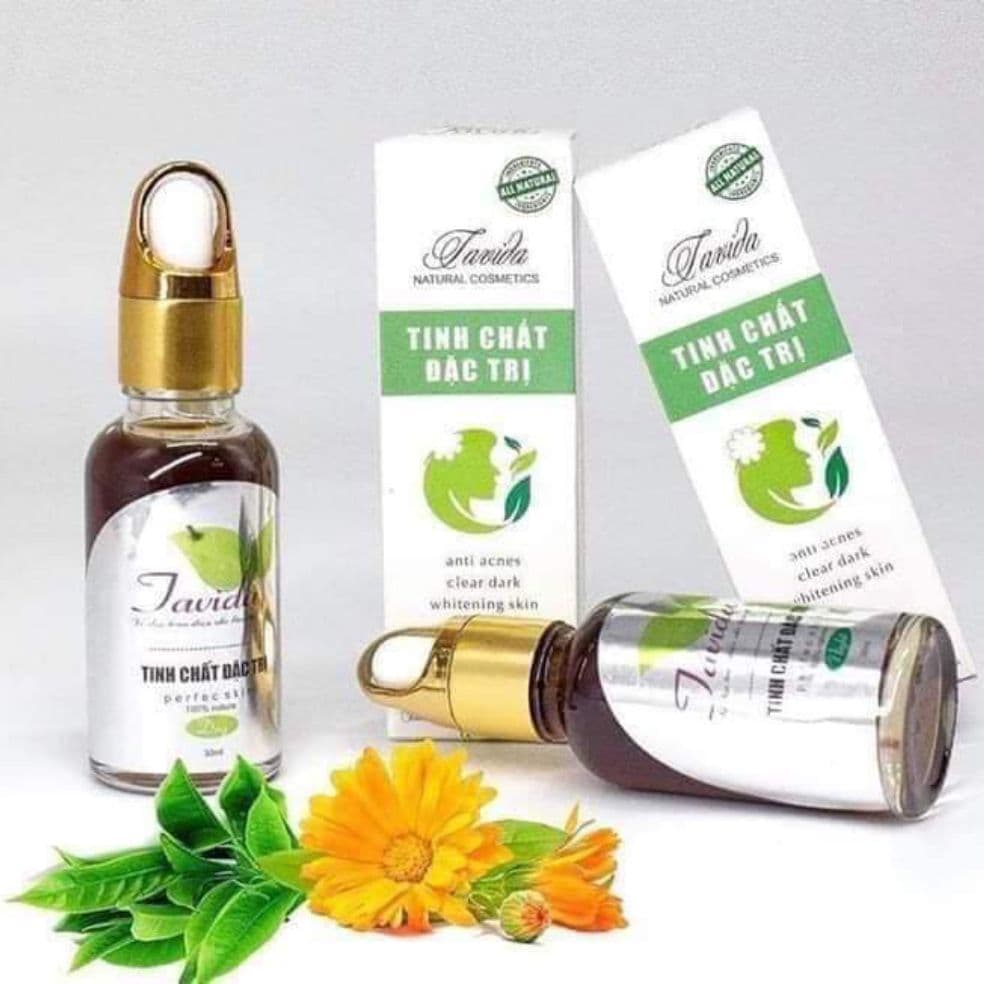 Bộ combo 2 chai ngày và đêm Serum tái tạo da Tavida dứt điểm mụn nám tàn nhang