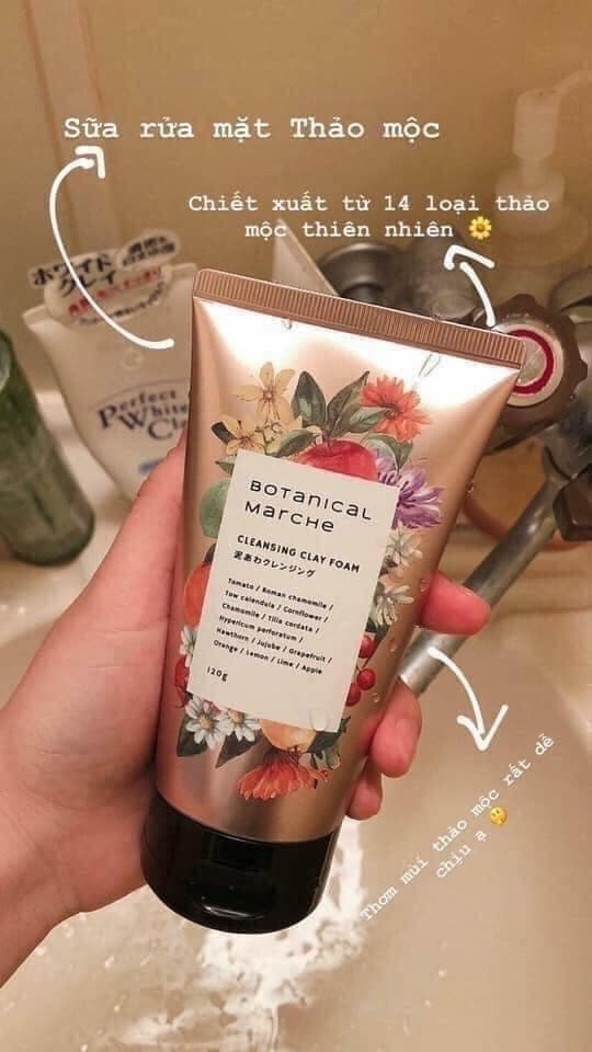 Sữa rửa mặt Botanica Marche 14 loại thảo mộc-Nhật bản [120gram] - Sữa rửa mặt Botanica Marche