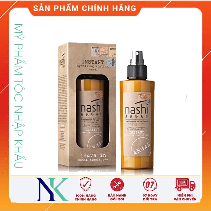 [HCM]Sữa Dưỡng Xã Khô Làm Phồng Tóc Nashi Argan Hydrating 150Ml