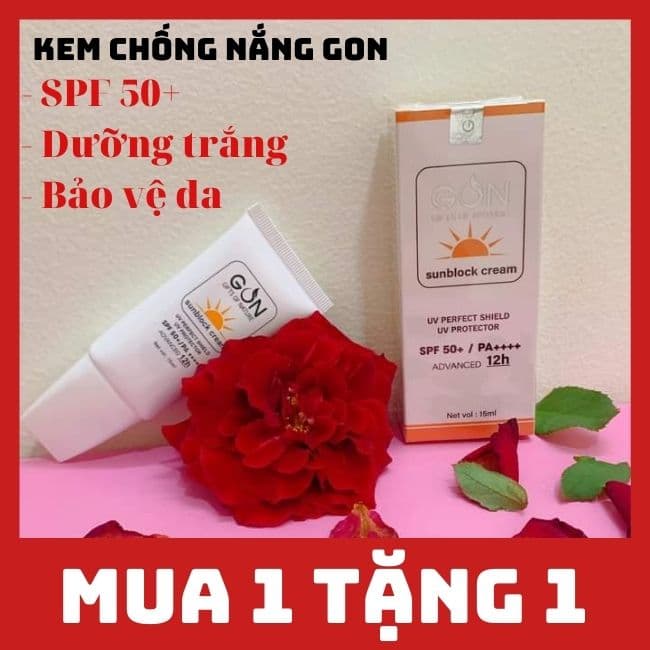 [CHÍNH HÃNG] KEM CHỐNG NẮNG GON DƯỠNG TRẮNG BẢO VỆ DA 15ML