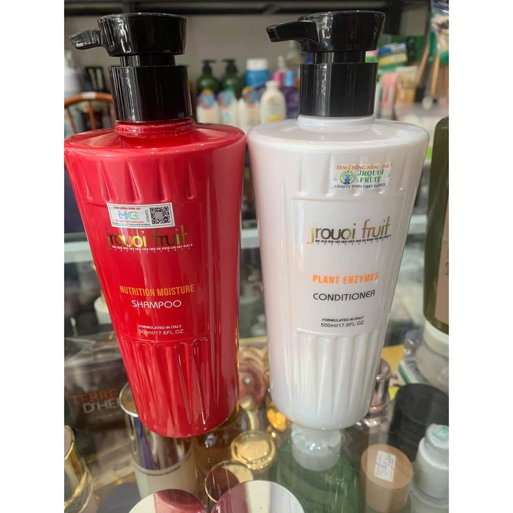 CẶP DẦU GỘI XẢ SIÊU DƯỠNG JROUOI FRUIT 500ML X2