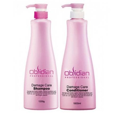 Cặp dầu gội xả tái tạo tóc hư tổn Obsidian Hàn Quốc (2x1000ml)