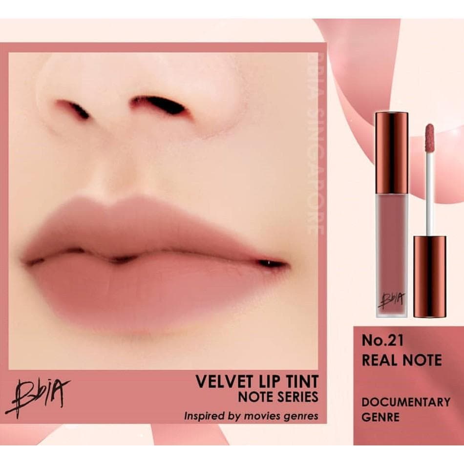 Son kem Bbia Last Velvet Lip Tint Version 5 Hàn Quốc No.21Real Note