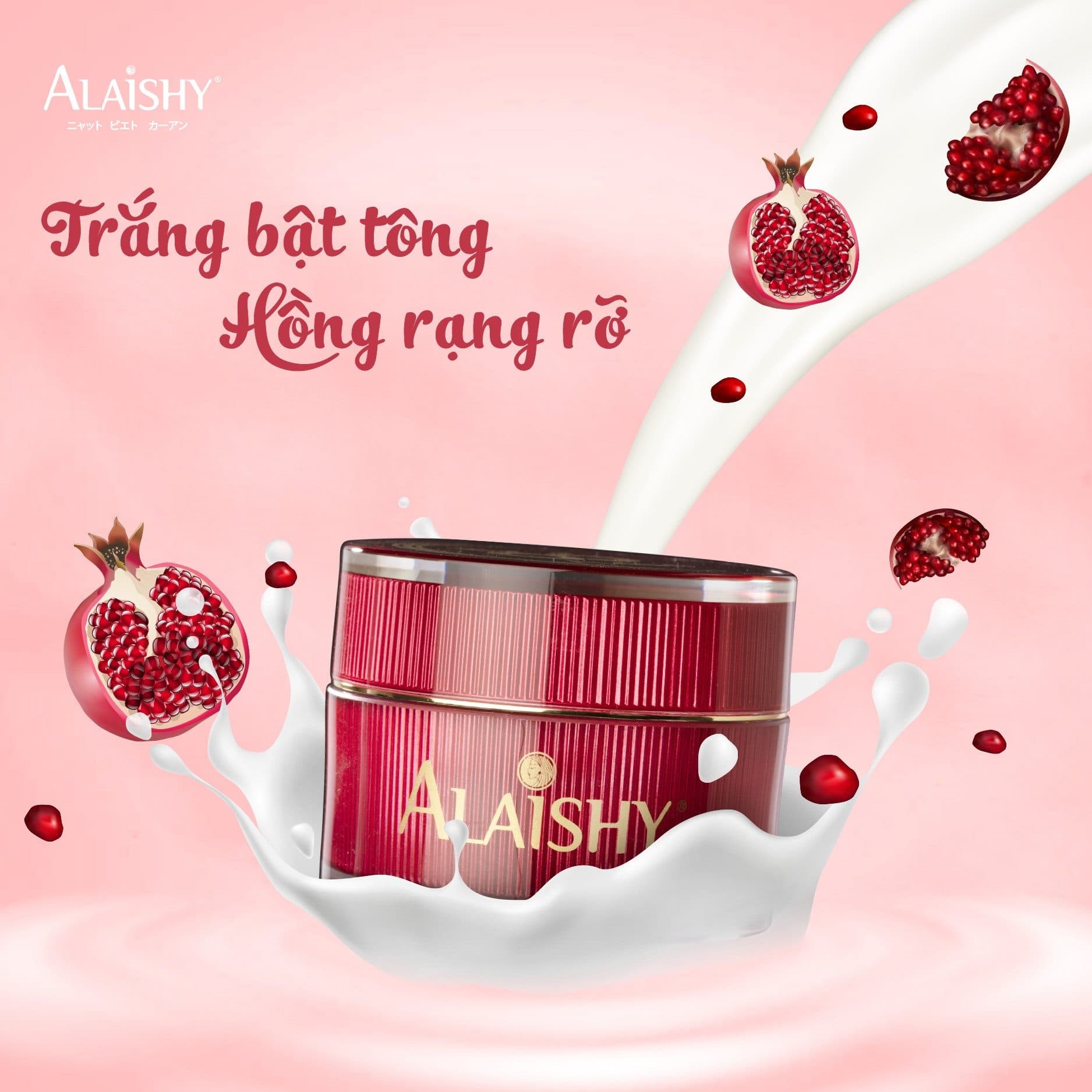 [HCM]KEM SỮA LỰU DƯỠNG DA BAN NGÀY TRẮNG SÁNG MỊN MÀNG ALAISHY 20G