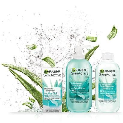 Bộ dưỡng da Garnier Lô Hội SkinActive cho da thường đến hỗn hợp - Germany